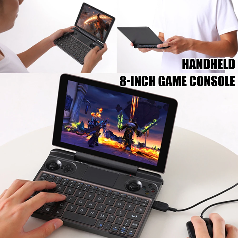 

Игровой ноутбук GPD, 8 дюймов, сенсорный экран, ЦП, клавиатура с подсветкой LR, игровые кнопки, игры для WIN Max 2021, мини-ноутбук, ЕС