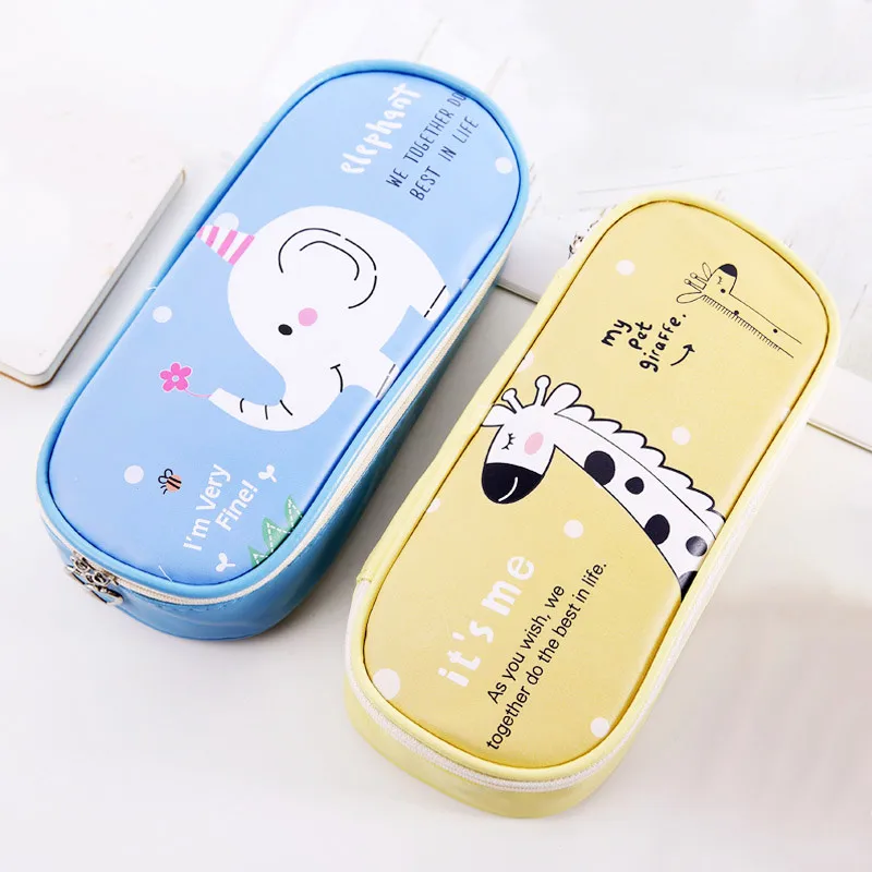 Школьный чехол и сумки для карандашей с мультипликационным рисунком большой