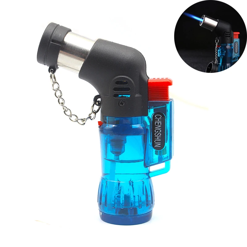 Mini Jet Torch Lighters Refillable Butane Gas Windproof Cigarette Lighter Plastic Burner No | Дом и сад