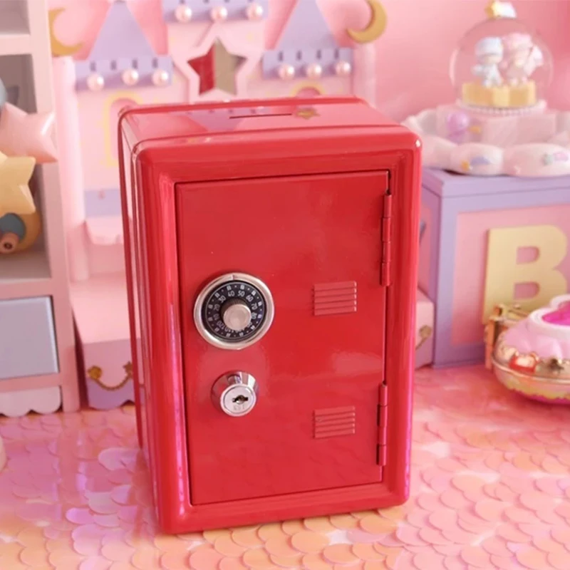 Мини металлический Сейф для общежития коробка хранения денег современный Ins