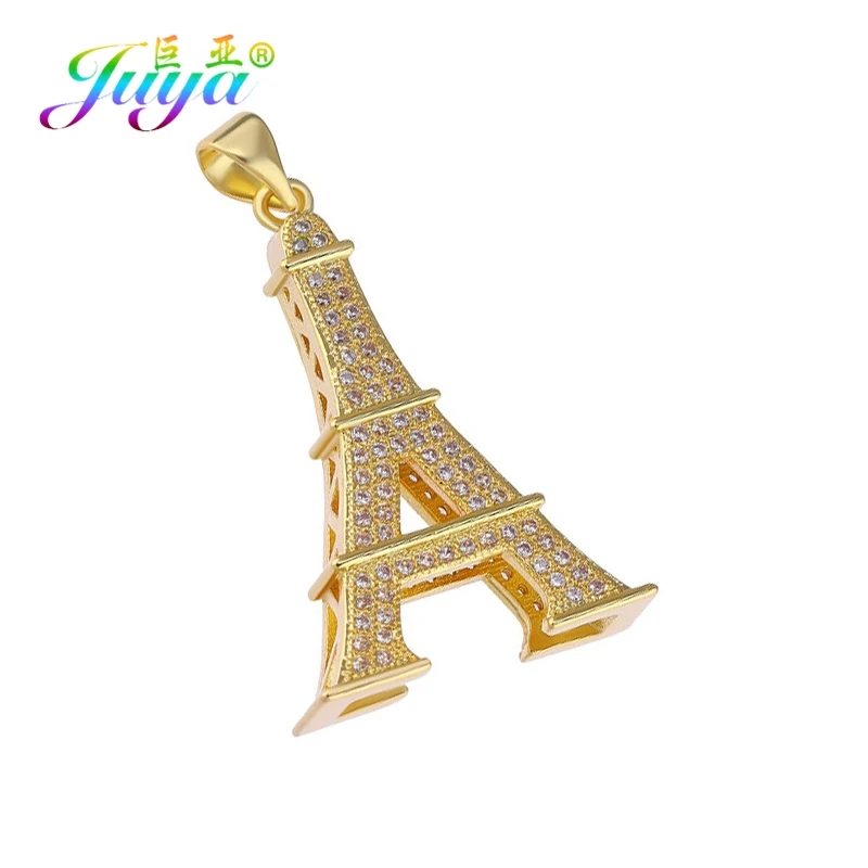 Gold Juya DIY модные ювелирные принадлежности для подвесок золото/серебро/розовое золото крыло Эйфелева башня Ноги Бабочка черепаха украшения в виде слонов - Окраска металла: Gold