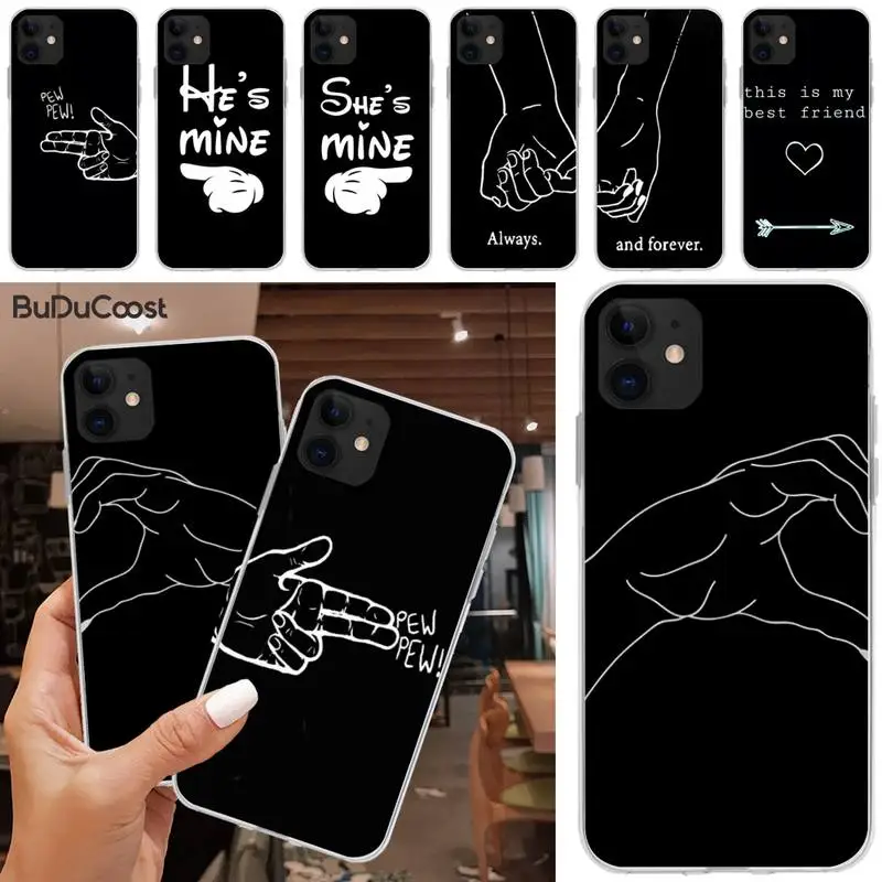 Slok Couple lovers Phone Case For iphone 12 pro max 11 pro XS MAX 8 7 6 6S Plus X 5S SE 2020 XR case