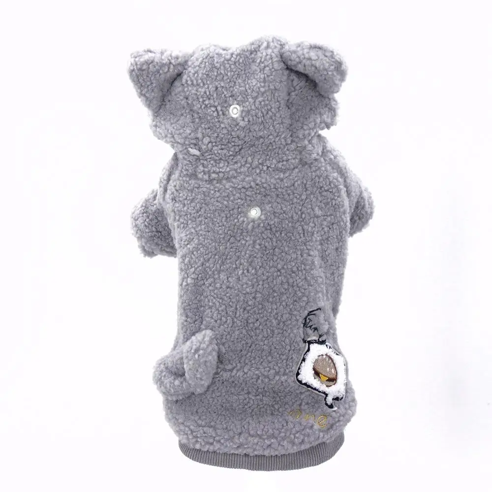 Winter Dog Clothes Hoodies Pet Puppy Dog Coat Autumn Pink Cotton Thick Clothes For Small Medium Dog Clothing