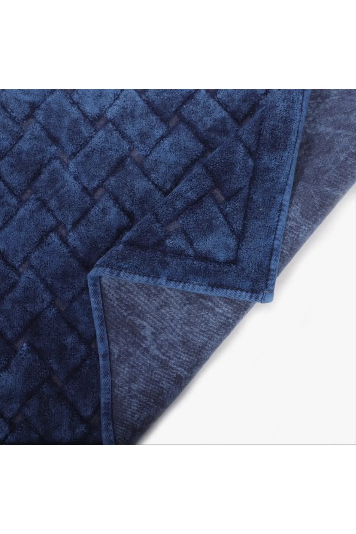 

Mesh Cotton 2'li Bathroom Mat Set 60x100 + 50x60 Cm Cotton Classic Blue