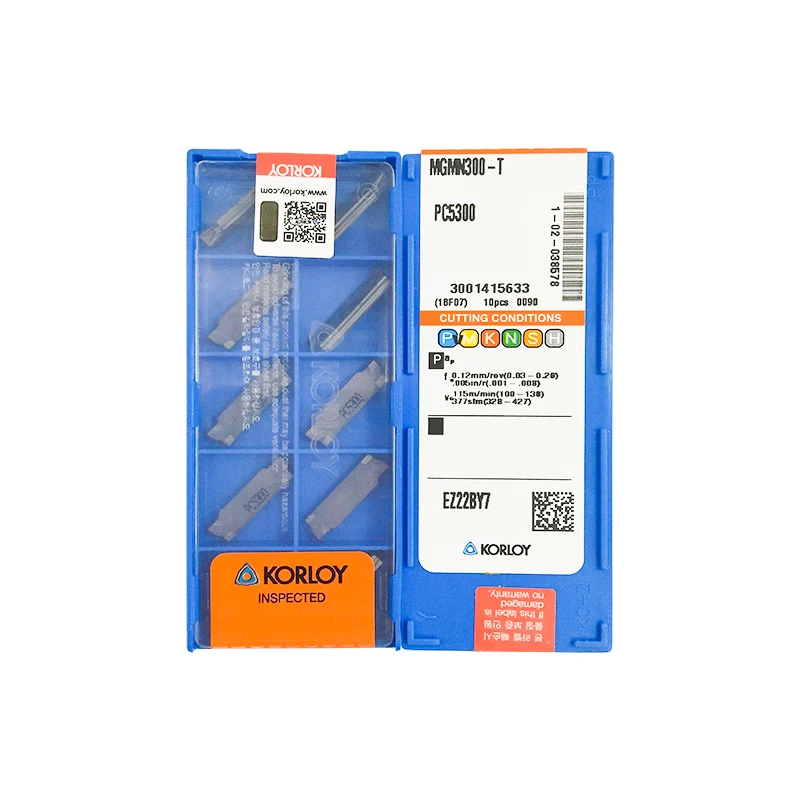 MGMN300 T PC5300 100% KORLOY оригинальная карбидная вставка лучшего качества 10 шт./лот