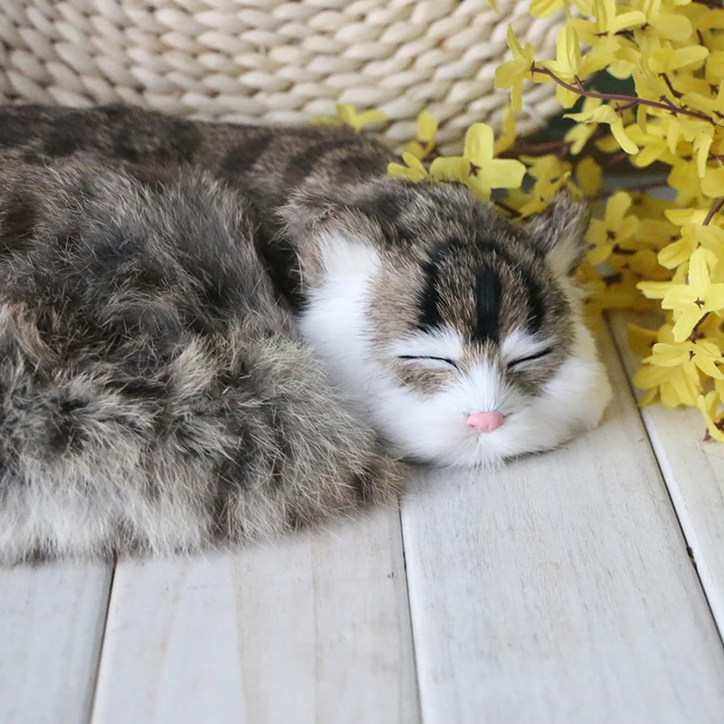Имитация кота модель животного искусственная кошка кукла украшение для дома