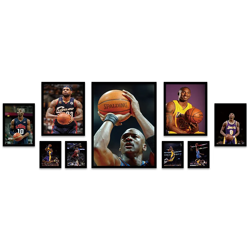 

Kobe Bryant Basketball Star Decorative Canvas Painting Bryant Poster Sports Prints Wall Art Pictures for Kobe Fans Room Home