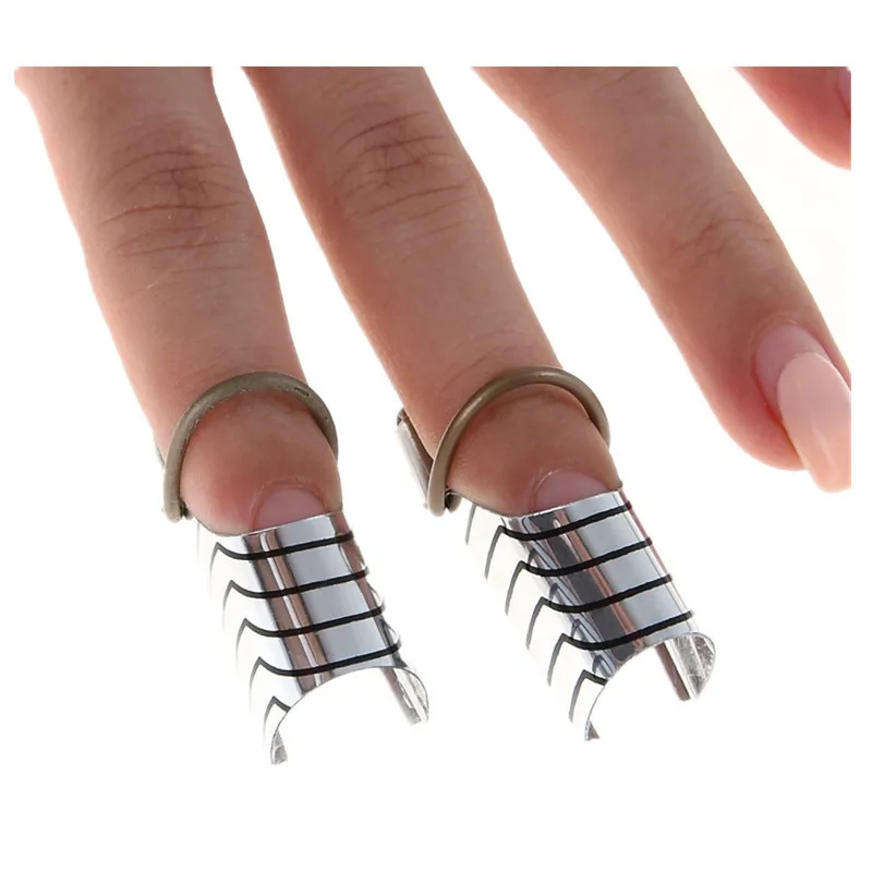 5 шт./компл. УФ многоразовый Гель-лак для ногтей форма серебро/золото маникюрные