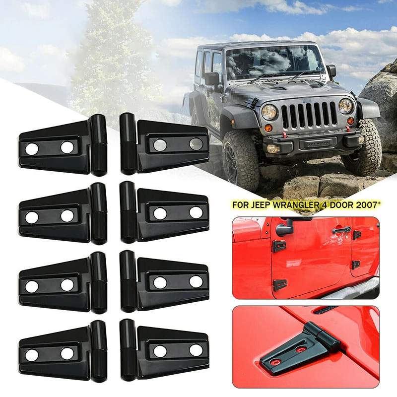 

8 Pieces Hood & Door Hinge Cover Protector Trim Exterior Multifunction Fits Unlimited Accessories for Most Car Device Decoration