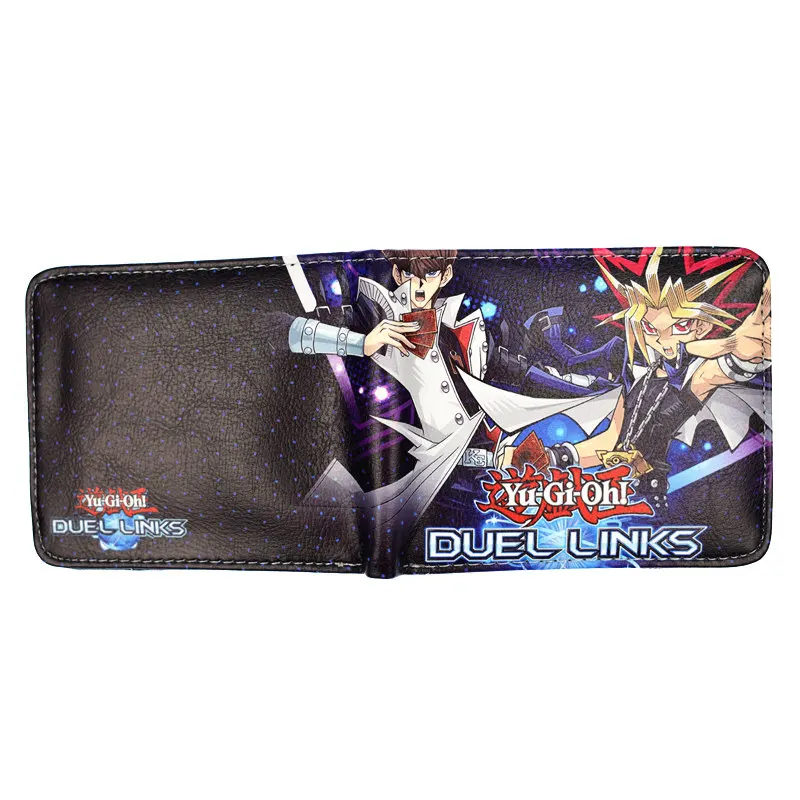 Мультфильм Yu Gi Oh короткий кошелек Высокое качество PU мужской кошелек мальчик кошельки для монет - Цвет: cp1981715