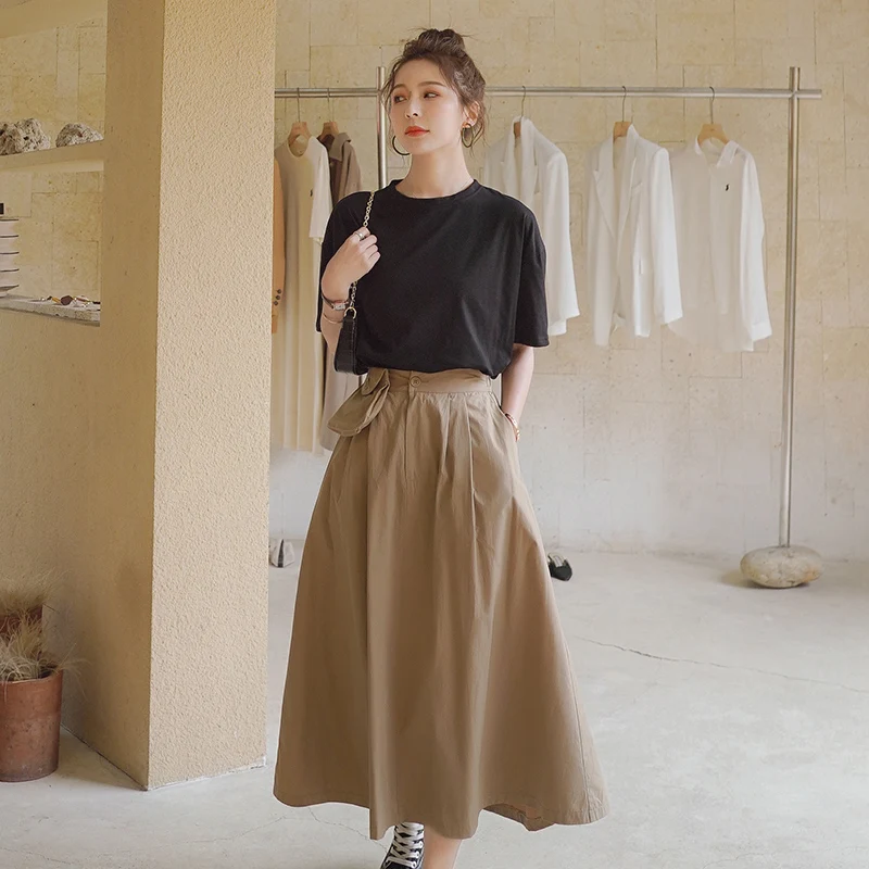 Рубашка для зрелых женщин длинная юбка с круглым вырезом и коротким рукавом