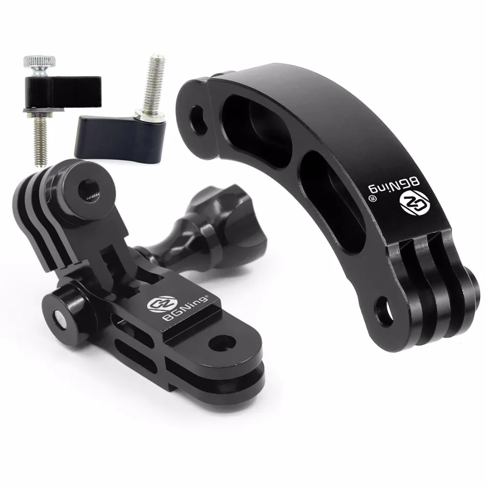 BGNing регулируемое основание Крепление для Gopro Hero 8 7 5 Xiaomi yi для sjcam для DJI Экшн камеры штатив шлем ремень крепление аксессуар