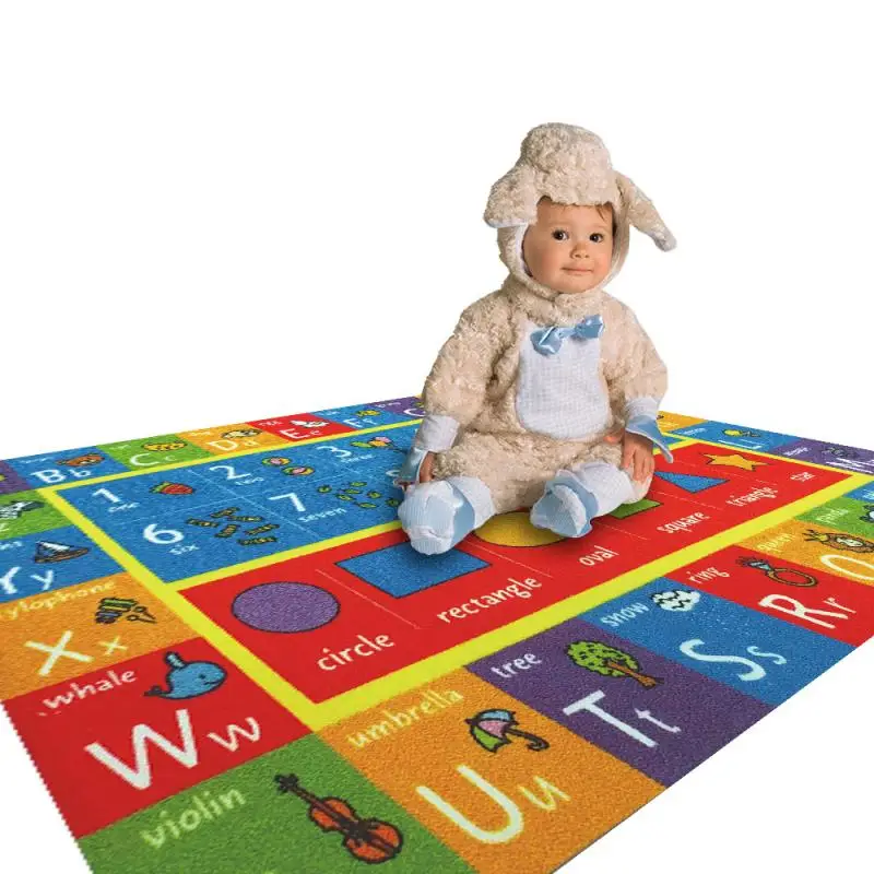 

Soft Velvet Baby Crawling Play Folding Mat Carpet Personal Interactive Play Child Safety Thermal Rug Mat Educational Toy Gift