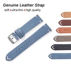 Ремешок из натуральной кожи для Samsung Galaxy Watch 3 Band 41 мм 45 мм, спортивный браслет для Active 2 Gear S3 42 мм 46 мм 20 мм 22 мм