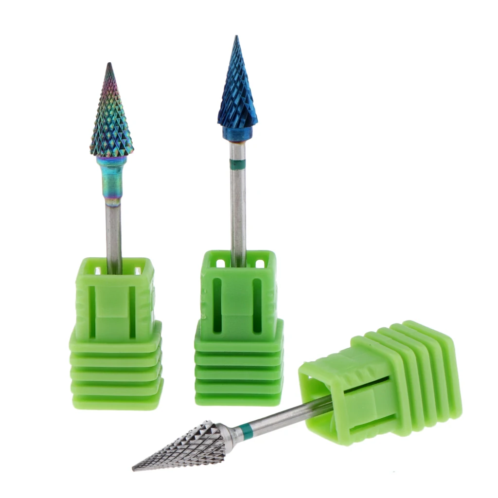 

Tungsten Carbide Burrs Nail Drill Bit 3/32 inch Rotate Bits For Manicure Nail Drill Accessories