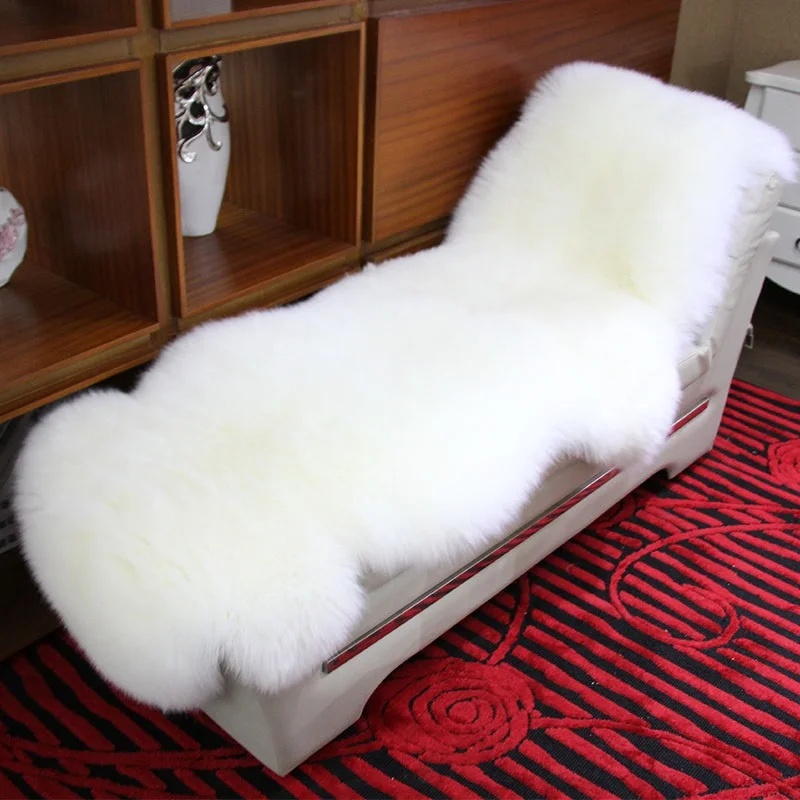 

Super Luxury Keep Warm Thick Soft Shaggy Real Sheepskin Wool Area Rugs And Carpet For Room Home Living Custom Chair Cover Mats