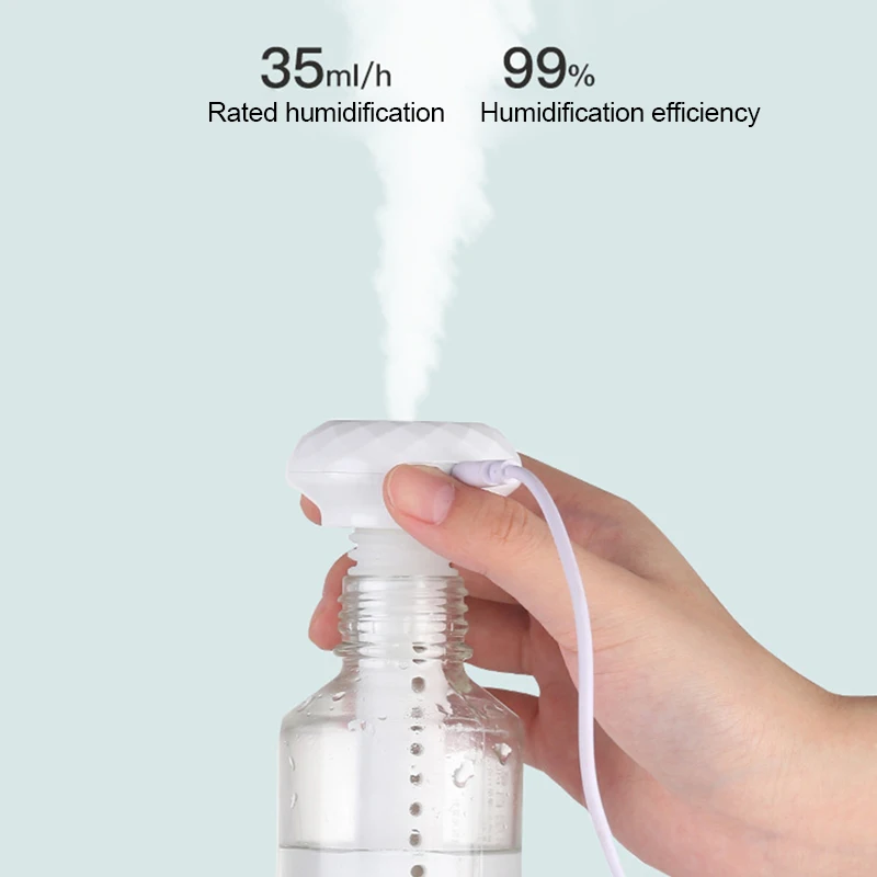 

USB Mini Humidifier Detachable Portable Air Humidifier Ultrasonic Essential Oil Aroma Diffuser Home Office Car Humidification