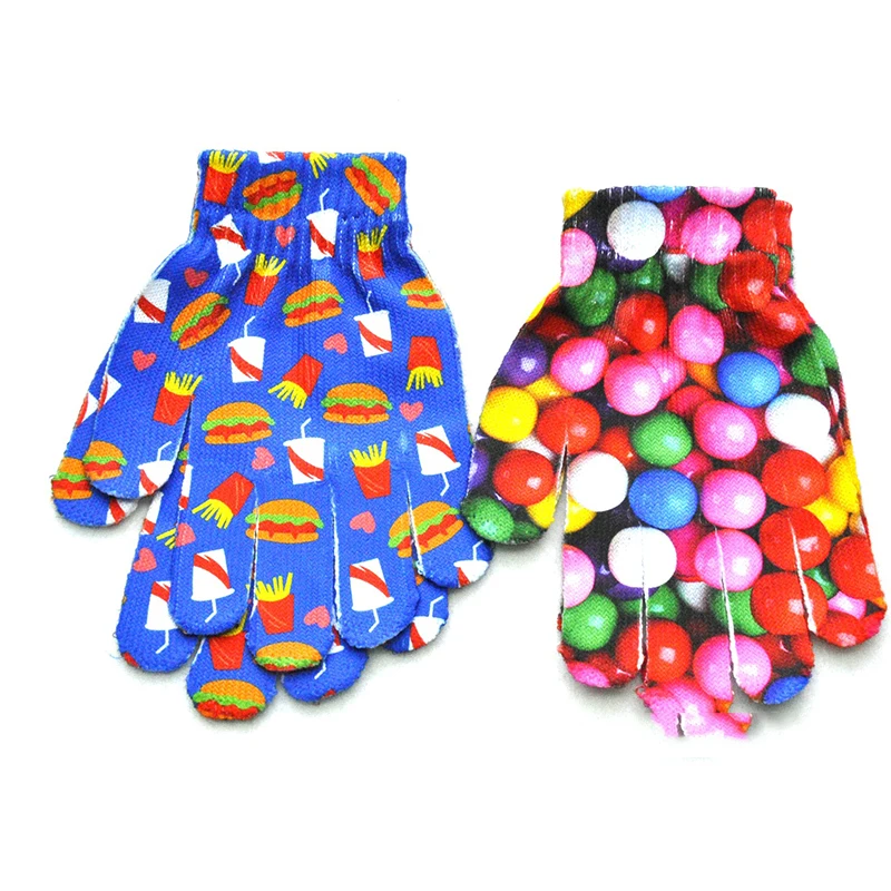 

Children's Winter Warm Knitted Gloves 3D Printed Gloves Winter Autumn Non-Slip Mitten Animal Print Cute Cartoon Dog Cat Gloves
