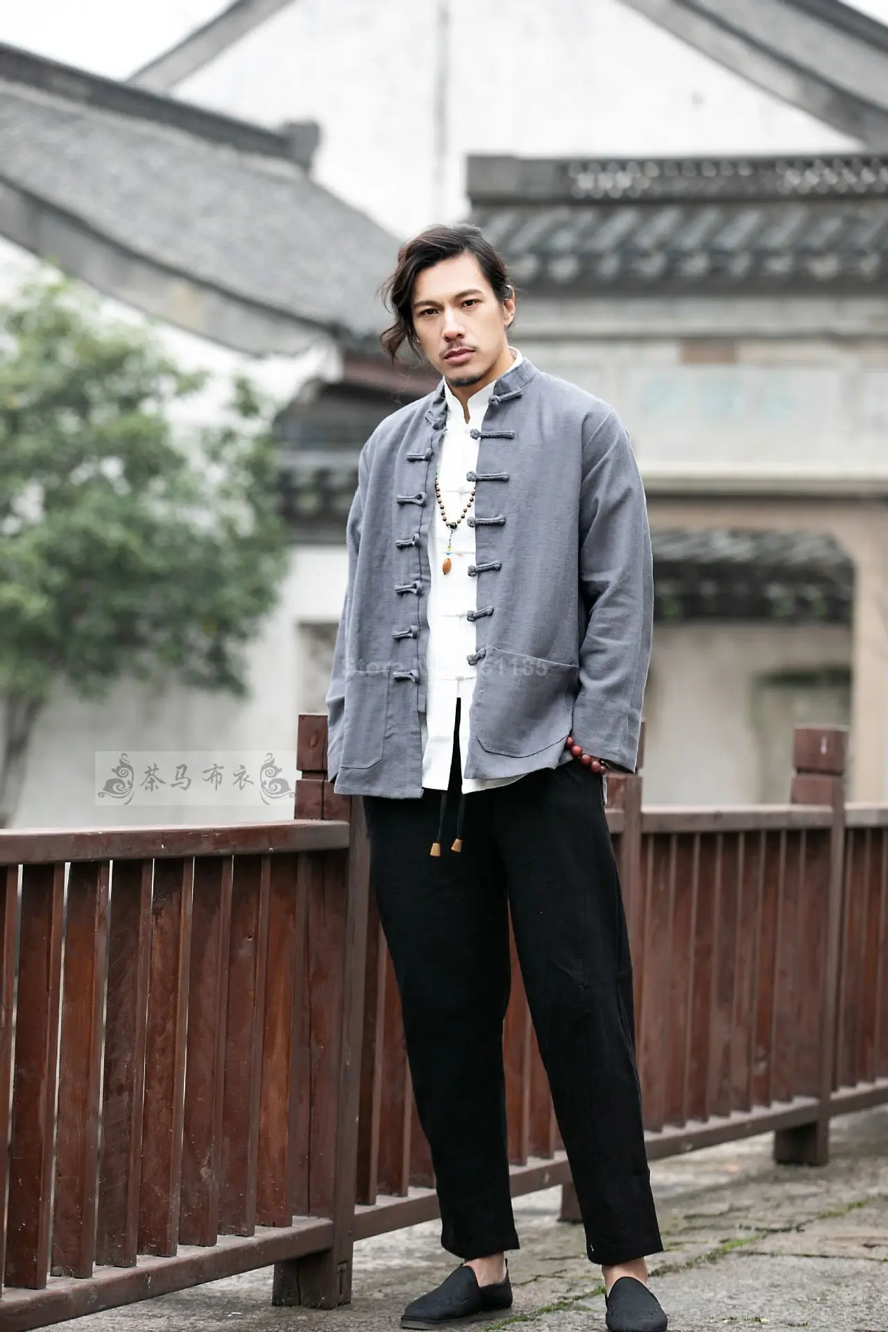 Осенние мужские льняные куртки Hanfu в китайском стиле, традиционные топы, костюм Tang, Свободная блуза с длинными рукавами, Восточная одежда Kung Fu Asia
