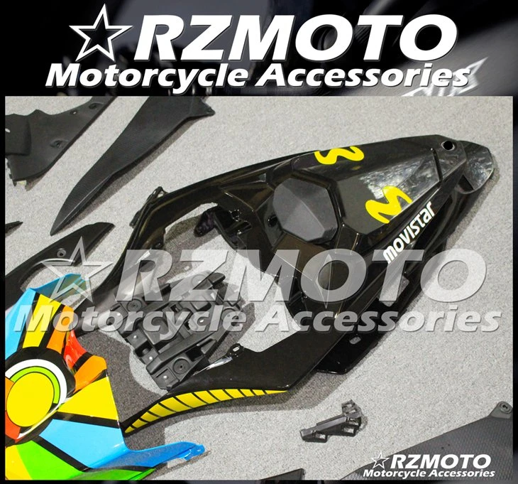 

Top Injection mold New ABS Motorcycle Fairing kit fit for YAMAHA YZF R1 2012 2013 2014 fairings set Custom Rainbow Movistar