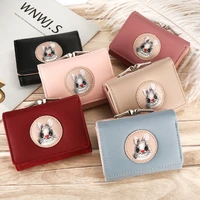 women wallet small cute rabbit wallet famale short pu leather solid wallets hasp purses portefeuille female purse clutch