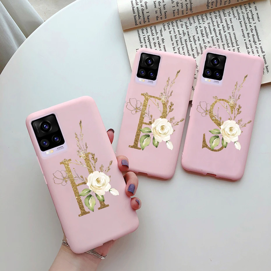 ДЛЯ vivo V20 чехол Vivo Pro Se с милыми буквами Мягкая силиконовая задняя крышка для V 20