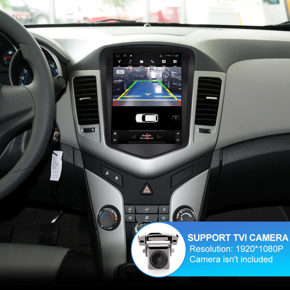 Автомагнитола Isudar H53 вертикальная 1 Din Android для Chevrolet Cruze 2006 2014 GPS автомобильный