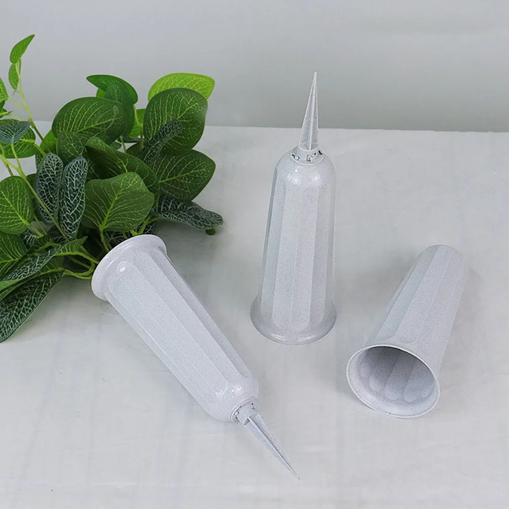 

10 Pcs Grave Cone Vases Flower Arrangement Containers Cemetery Memorial Supplies