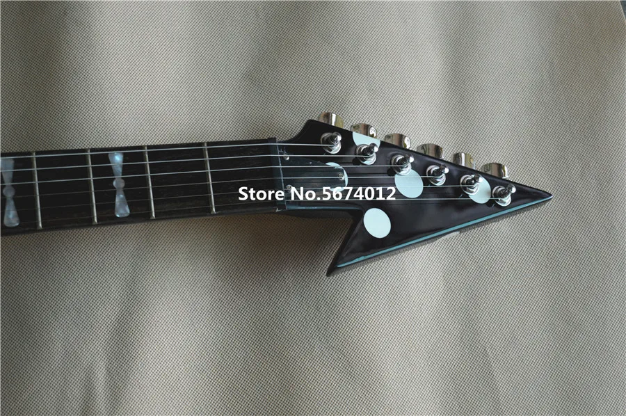 freies verschiffen randy rhoads unterschrift elektrische gitarre polka dot finish top china gitarre free global shipping