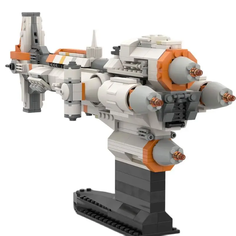 

MOC Star Series Movie Corvette (Micro Fleet Scale) Model Building Blocks Diy 621pcs Toys Bricks Educational Xmas Gift