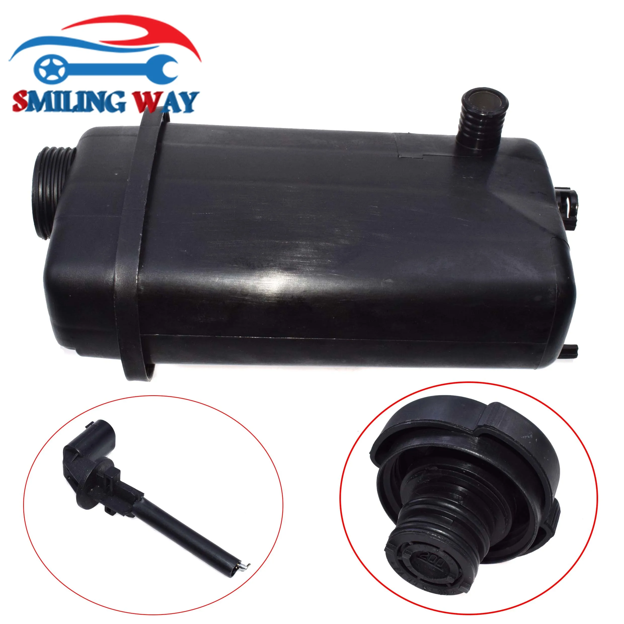 Резервуар радиатора расширительный резервуар крышка и датчик для BMW E39 E38 E31 540i Z8