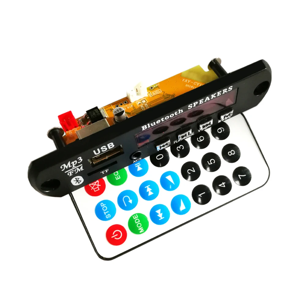 Tenghong MP3 декодер плата Bluetooth 4 2 DC5V 9V 12V Аудио декодирующий модуль APE FLAC WMA WAV TF радио USB