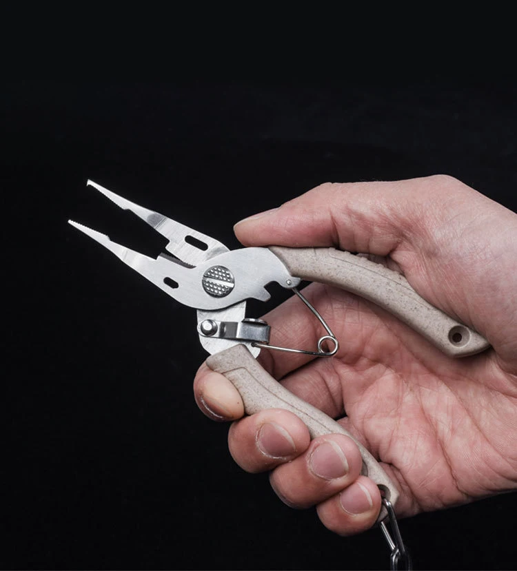 

Stainless Steel Fishing Pliers for Fishing Accessories Mini Pliers Grip Split Ring of Lures Fishing Scissors Fishing Equipment