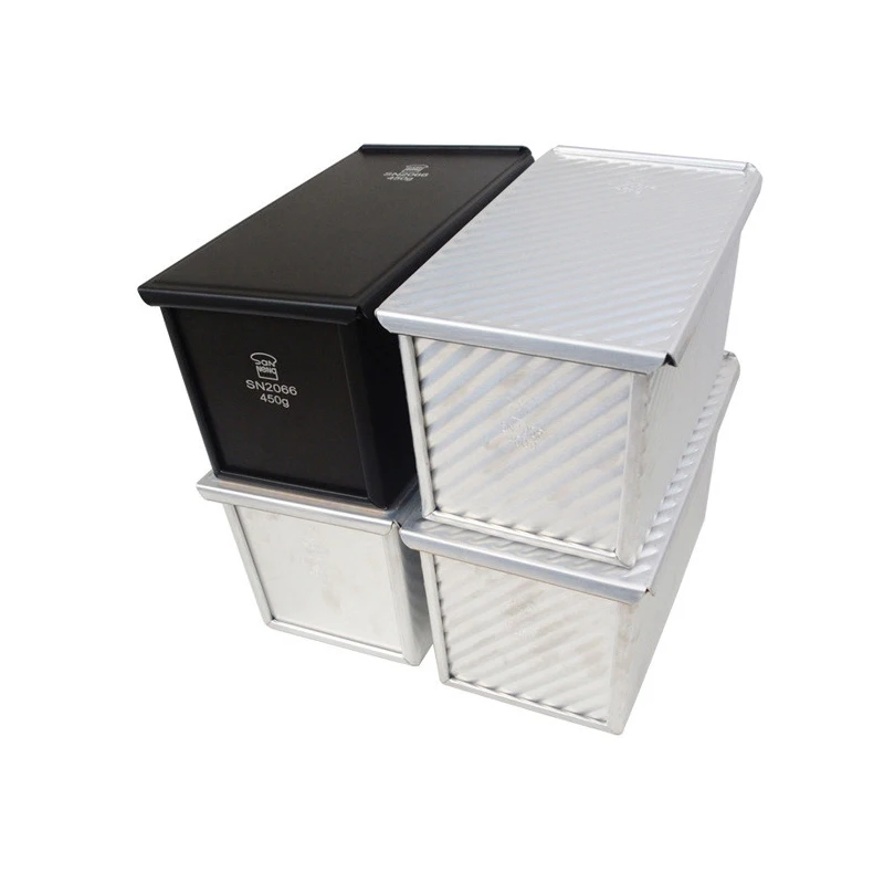 

450g loaf pan Aluminum Alloy non-stick cake mold corrutaged surface easy shedding bakingware DIY BREAKFAST DIY BREAKFAST