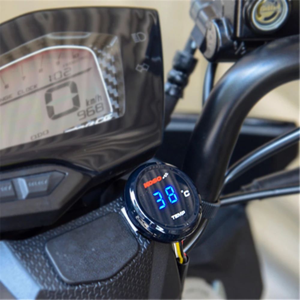 Мотоцикл датчик температуры для XMAX250 300 NMAX CB500X Cb650F YBR125 круглый KOSO мотоцикл термометр адаптер питбайк