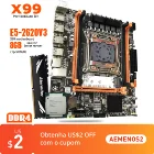 Комплект материнской платы X99 DDR4 4 DIMM D4 с Xeon E5 2620 V3 LGA2011-3 ЦП 1 шт. * 8 ГБ = 8 Гб PC4 ОЗУ 3200 МГц DDR4 Память ОЗУ REG ECC