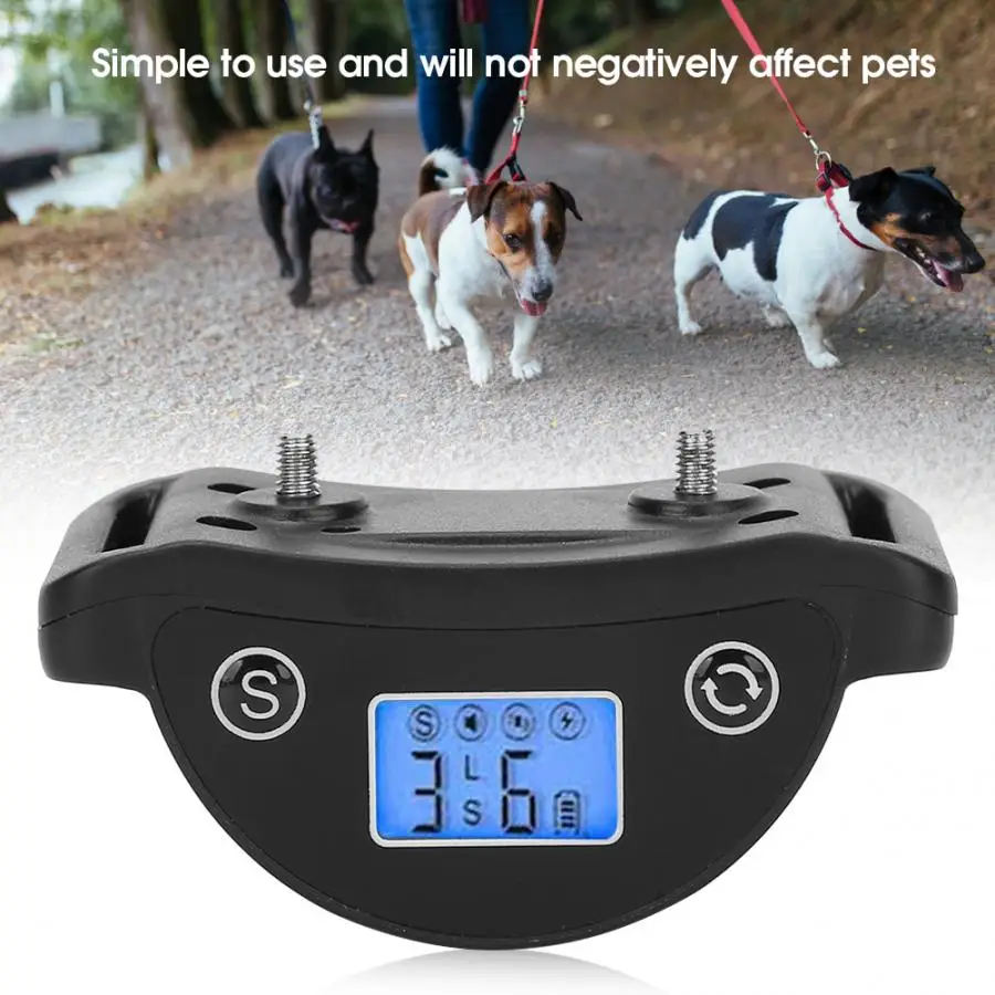 Многофункциональный ошейник с антилай вибрация электрическим током и ЖК экраном