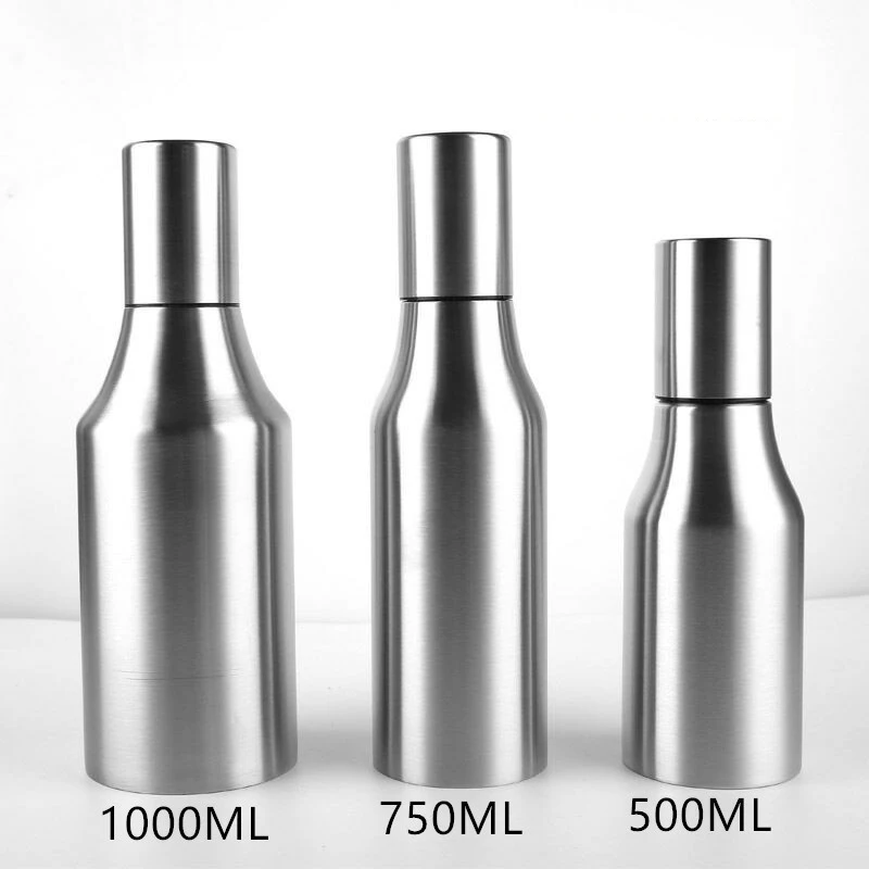 

Creative Gravy Boats Olive Oil Vinegar Soy Sauce Bottle Pots Stainless Steel Leak-proof Oiler Cruets Kitchen Tableware Supplies