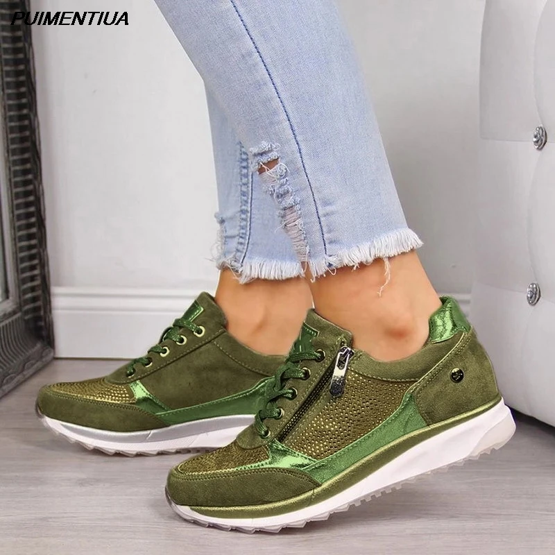 

2019 Women Shoes Spring Autumn Sports Ladies Shoes Walking Breathable Mesh Flat Shoes Casual Running Sneakers