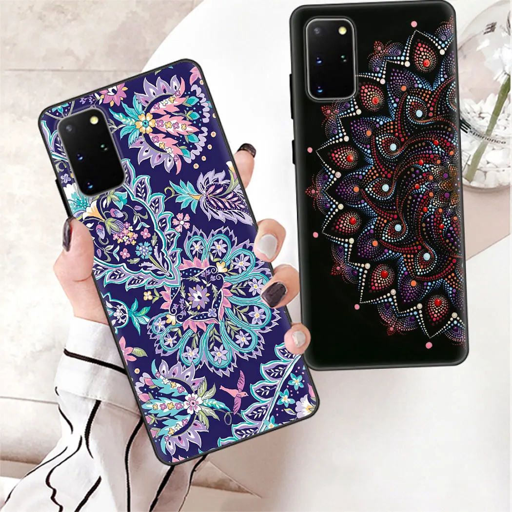 Мягкий силиконовый чехол для Samsung J4 J8 2018 J6 Plus J7 Duo A2 A20E A70S с цветами мандалы |