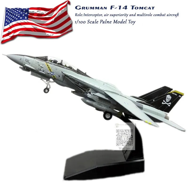 VF 84 Jolly Rogers AMER 1/100 масштаб военная модель игрушки США Grumman F-14 Tomcat Fighter VF-84 Jolly Rogers Fighter литой металлический самолет модель игрушки - Цвет: VF 84 Jolly Rogers