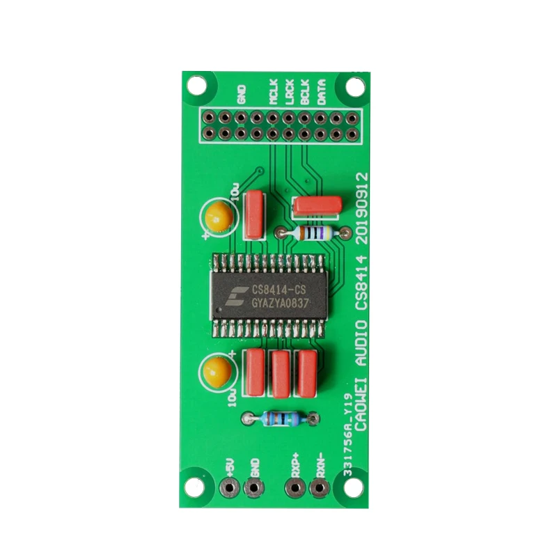 Коаксиальная плата цифрового приемника Lusya CS8414 на выход сигнала I2S 96 кГц для
