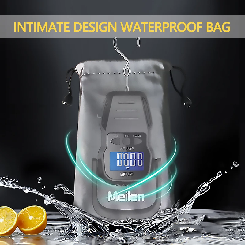 Портативные цифровые весы с крючком для рыбы электронное взвешивание багажа со