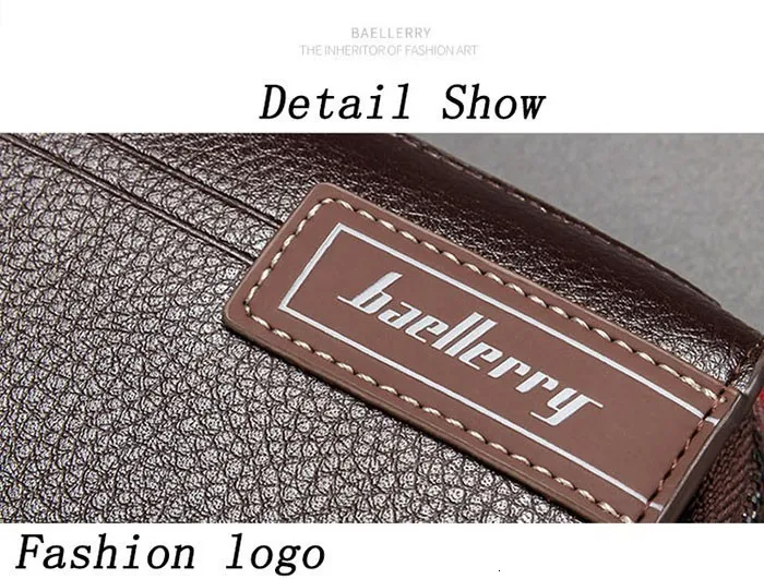 Baellerry, деловой кошелек для телефона, роскошный бренд, большая емкость, кошелек для монет, умный, длинный, на молнии, на ремешке, мужской кошелек, мужские клатчи