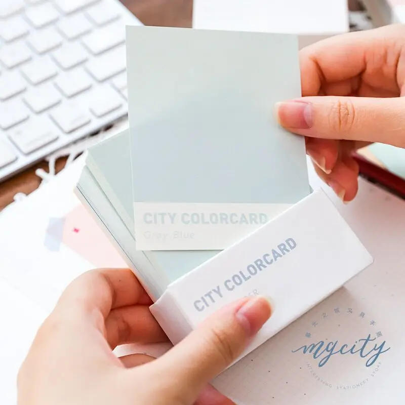 

250 Sheets Creative Pantone Color Memo Note Pad Message Notepads Paper Square Office Message Paper Stationery Supplies