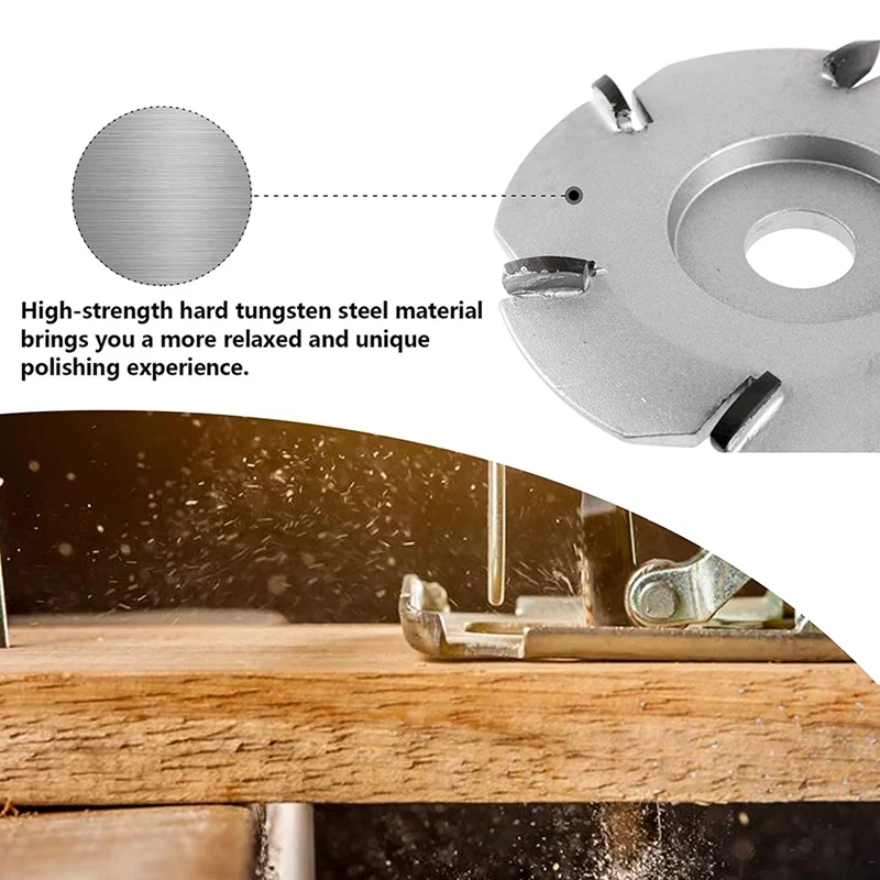 

90MM Wood Grinding Disc, Hard Tungsten Steel Wood Carving Disc,for Angle Grinder, Wood Grinding Wheel