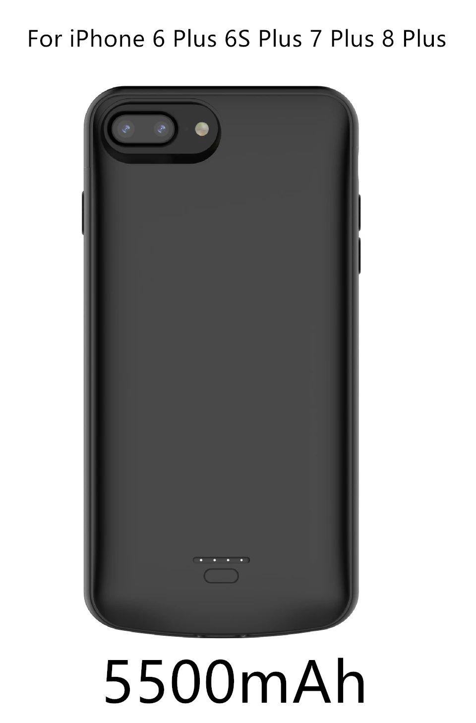 Чехол для зарядного устройства для iPhone SE 5 5S, 4000 мА/ч, внешний аккумулятор для зарядки, чехол для iPhone 5, 6, 7, 8 X XS, MAX, чехол для аккумулятора s - Цвет: 6 Plus 7 Plus 8 Plus