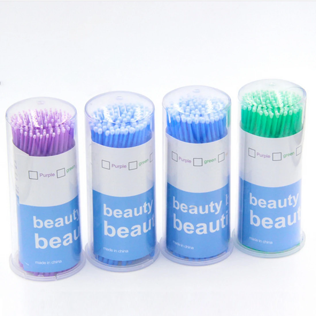 

Hot Sale 100pcs/pack Disposable Makeup Brushes Swab Durable Micro Mascara Brush Eyelash Extension Individual Lash Removing Tools