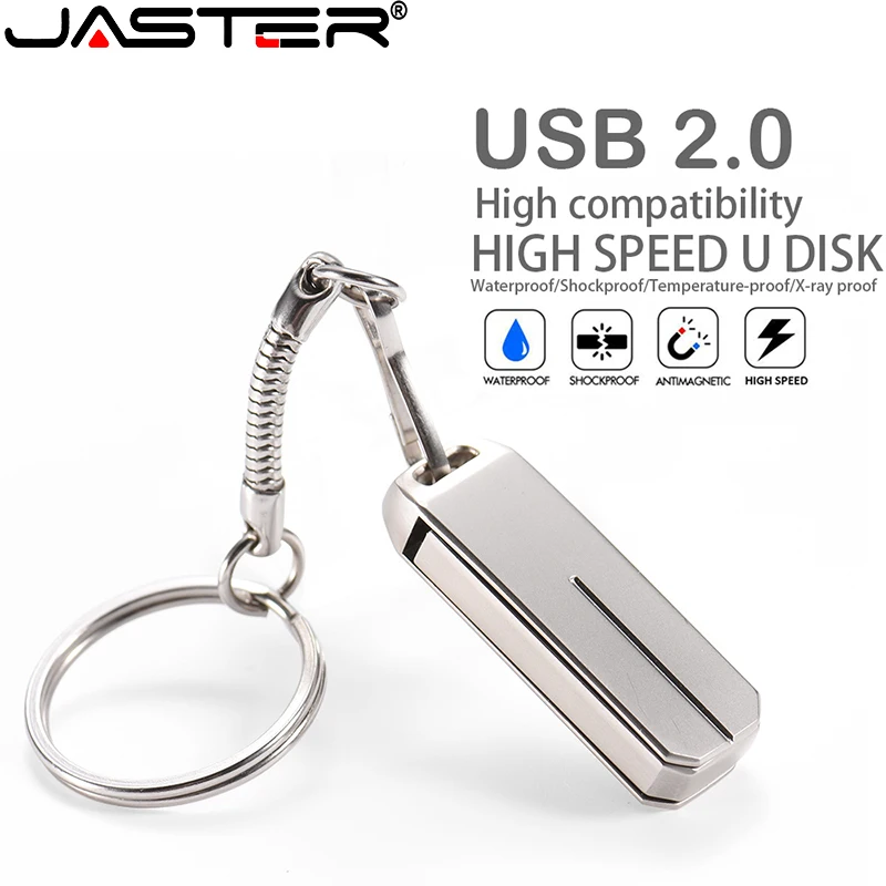 

Новый металлический Лидер продаж 2,0, стильный подарок, брелок JASTER, легко носить с собой, мини-полоска, красивый 4 ГБ, 8 ГБ, 16 ГБ, 32 ГБ, 64 ГБ, флеш-н...