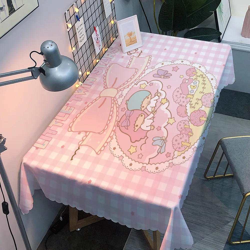 

Cartoon Cute Little Girl Tablecloth Waterproof Anti-Scald Household Dressing Table Cloth